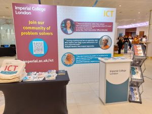 ICT stall and merchandise